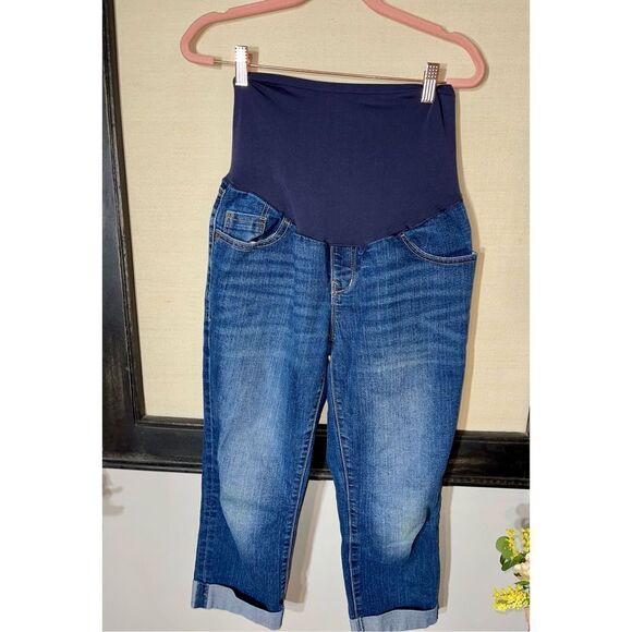Old Navy Maternity Capris Size 8 - Picture 1 of 5
